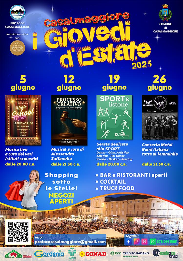 Serata di musica live a I Giovedì d'Estate di Casalmaggiore