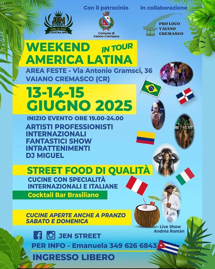 Weekend America Latina in Tour