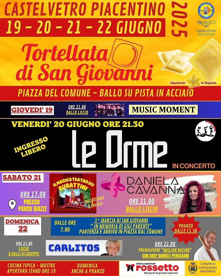 Tortellata di San Giovanni: festa, musica e cucina tipica!