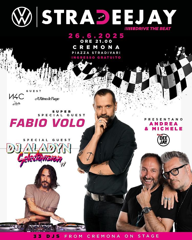 VW StraDeejay: in consolle Fabio Volo e dj Aladyn