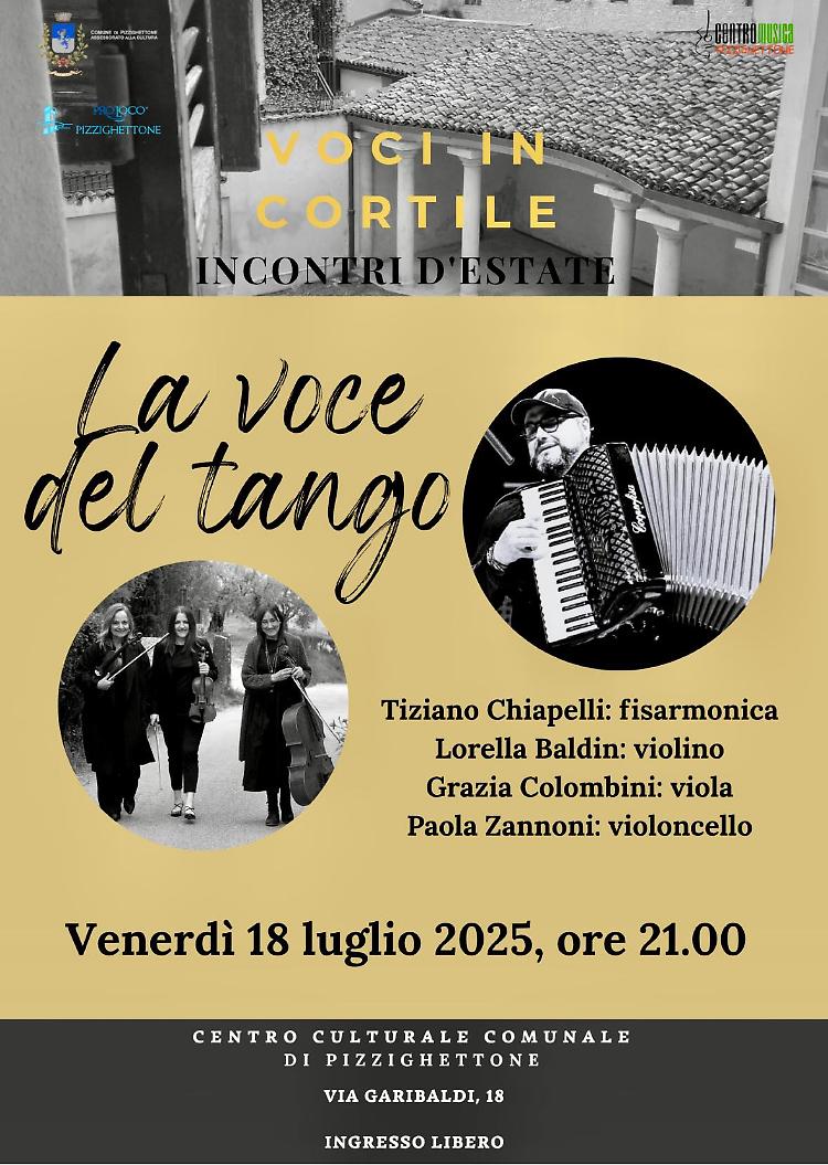 La voce del Tango -  Rassegna “Voci in cortile”