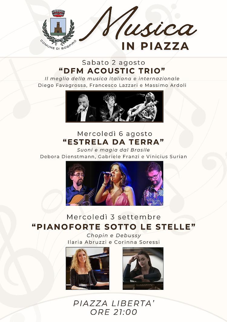 DFM Acoustic Trio: il meglio della musica dal vivo