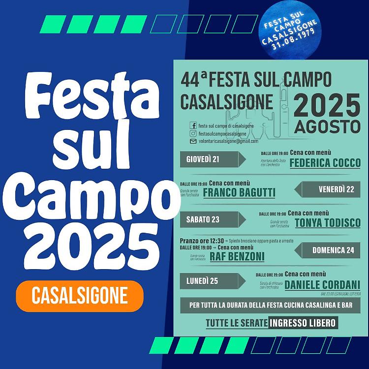 44ª Festa sul Campo 2025
