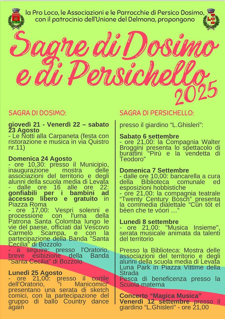 Le Sagre di Dosimo e Persichello 2025