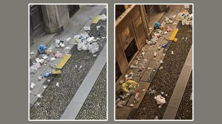 Raid notturno in Via Beltrami: rifiuti a calci e urla nella notte