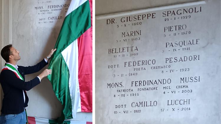Svelata la targa per Camillo Lucchi: «Il suo nome scolpito nella storia»