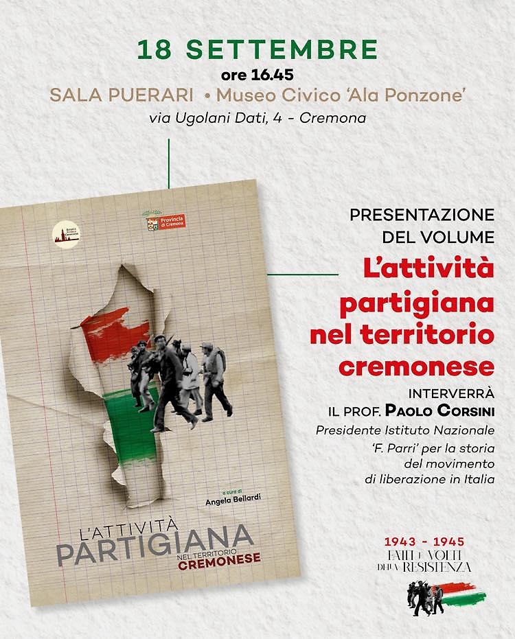 Incontro: “L’attività partigiana nel territorio cremonese”