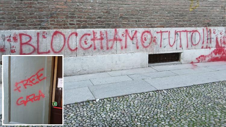 Scritte pro-Gaza sul muro del Manin, Mariani: «Il vandalismo non è il metodo»