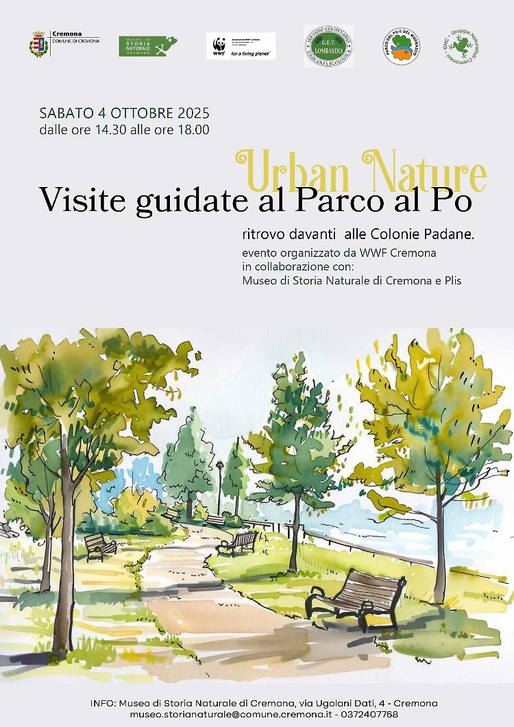 Visite guidate al Parco al Po con l'evento Urban Nature 