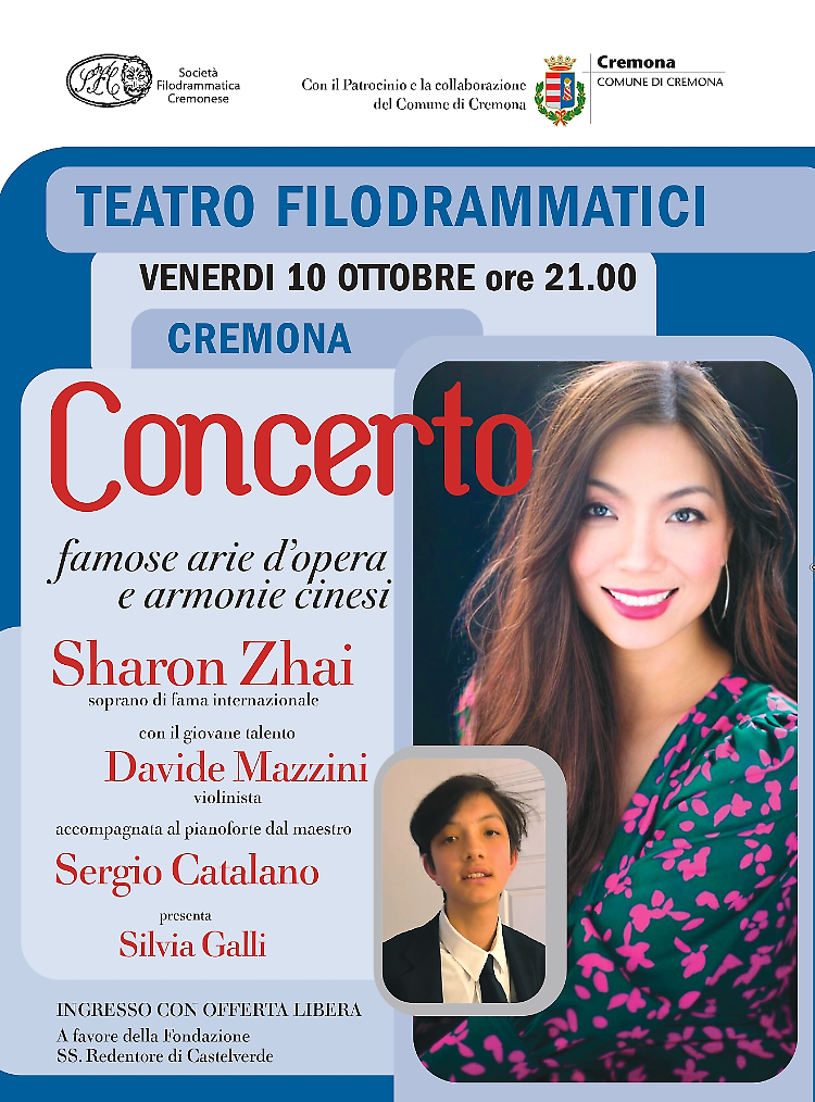 Concerto lirico con Sharon Zhai e Davide Mazzini