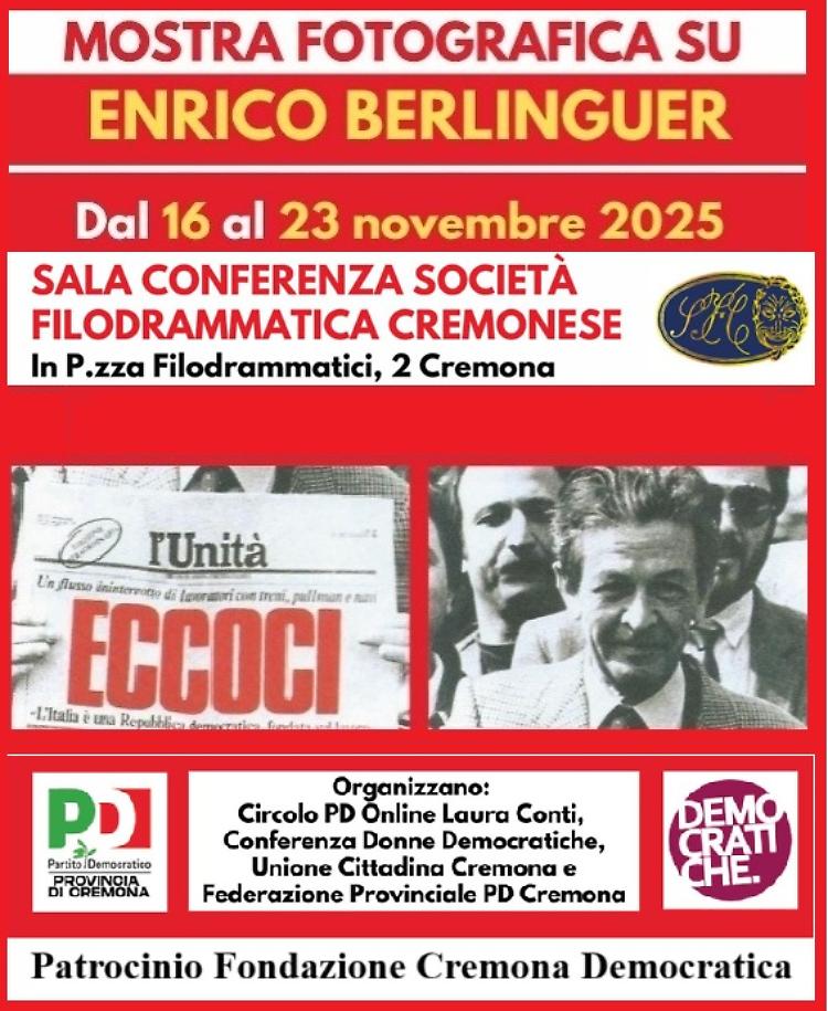 Mostra fotografica dedicata a Enrico Berlinguer 