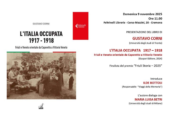 Presentazione del volume "L'Italia occupata 1917 - 1918"