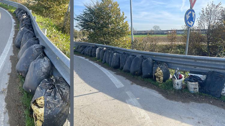 Venti sacchi di lana di vetro abbandonati lungo la strada, scatta la segnalazione
