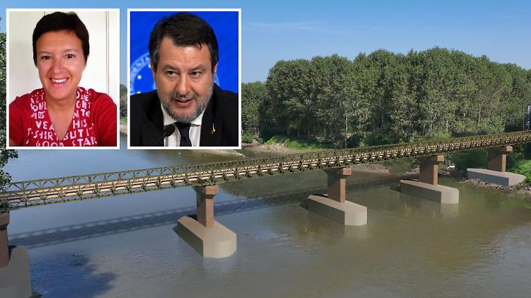 Il ponte Bailey sulla scrivania di Salvini