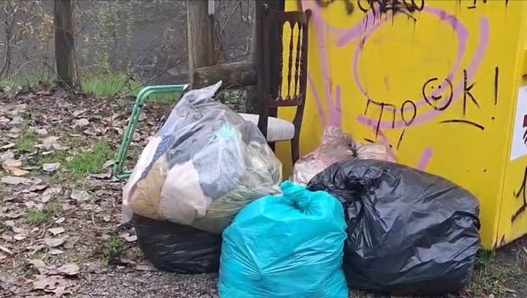 Nuovo abbandono di rifiuti in centro