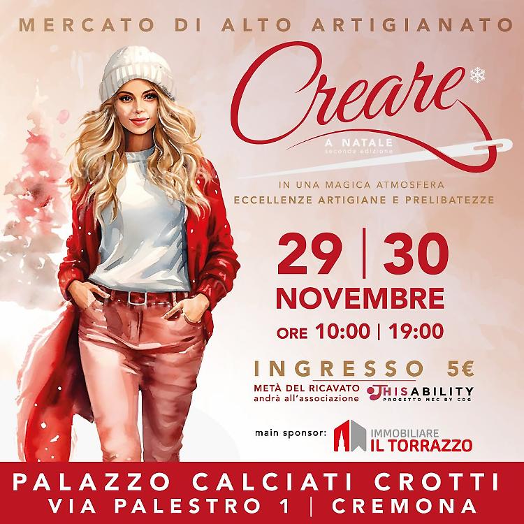 "Creare" a Natale. Mostra mercato di alto artigianato