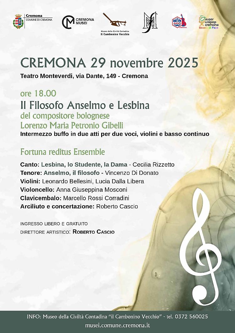 Il filosofo Anselmo e Lesbina, intermezzo buffo in due atti