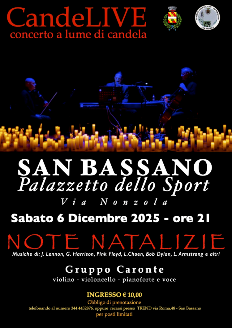 CandleLive: concerto a lume di candela, con “Note Natalizie” 