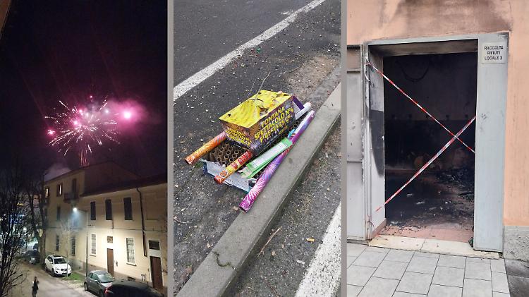 Capodanno a Cremona: botti e lanterne illuminano la notte, cassonetti in fiamme ma nessun ferito