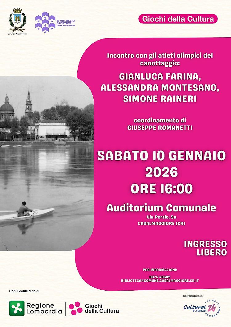 Incontri con i protagonisti dello sport: 1&deg; appuntamento