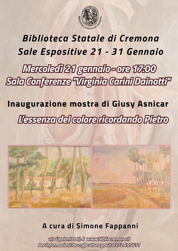 Giusy Asnicar: "L'essenza del colore...ricordando Pietro"