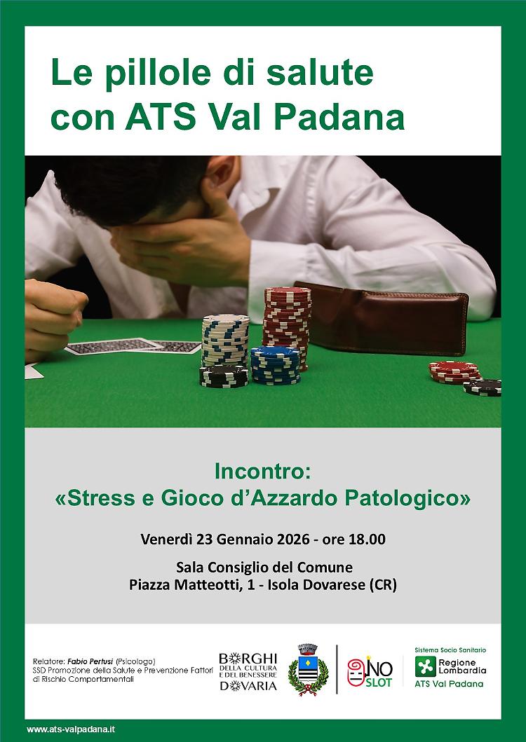 Pillole di Salute - Stress e Gioco d&rsquo;Azzardo Patologico