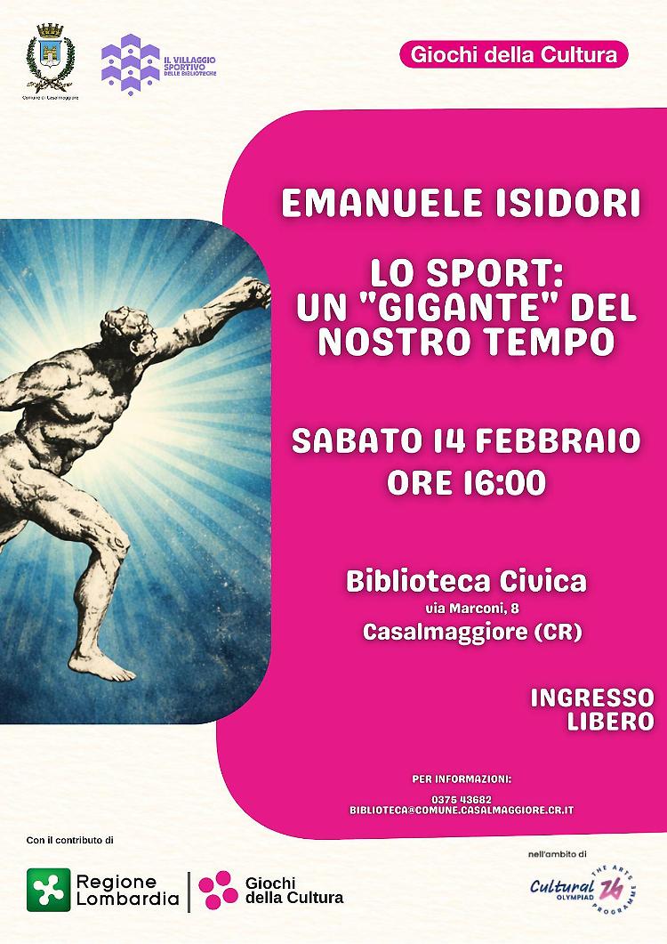 Incontro con Emanuele Isidori, docente di &ldquo;Etica e sport&rdquo; 