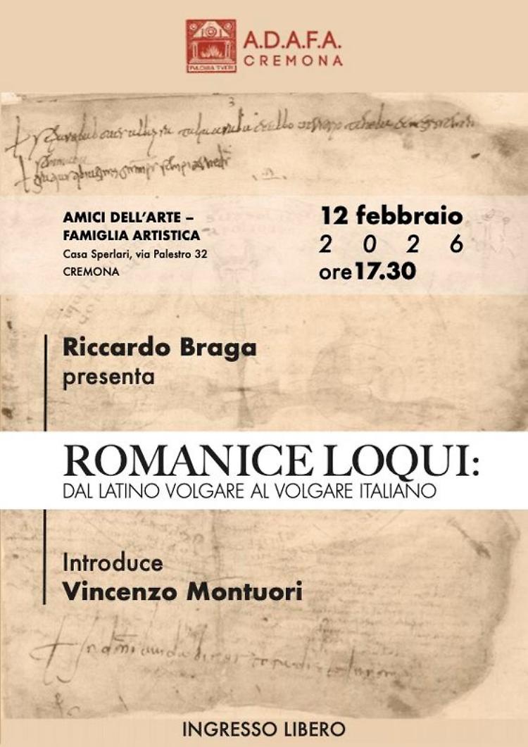 ROMANICE LOQUI: dal latino volgare al volgare italiano