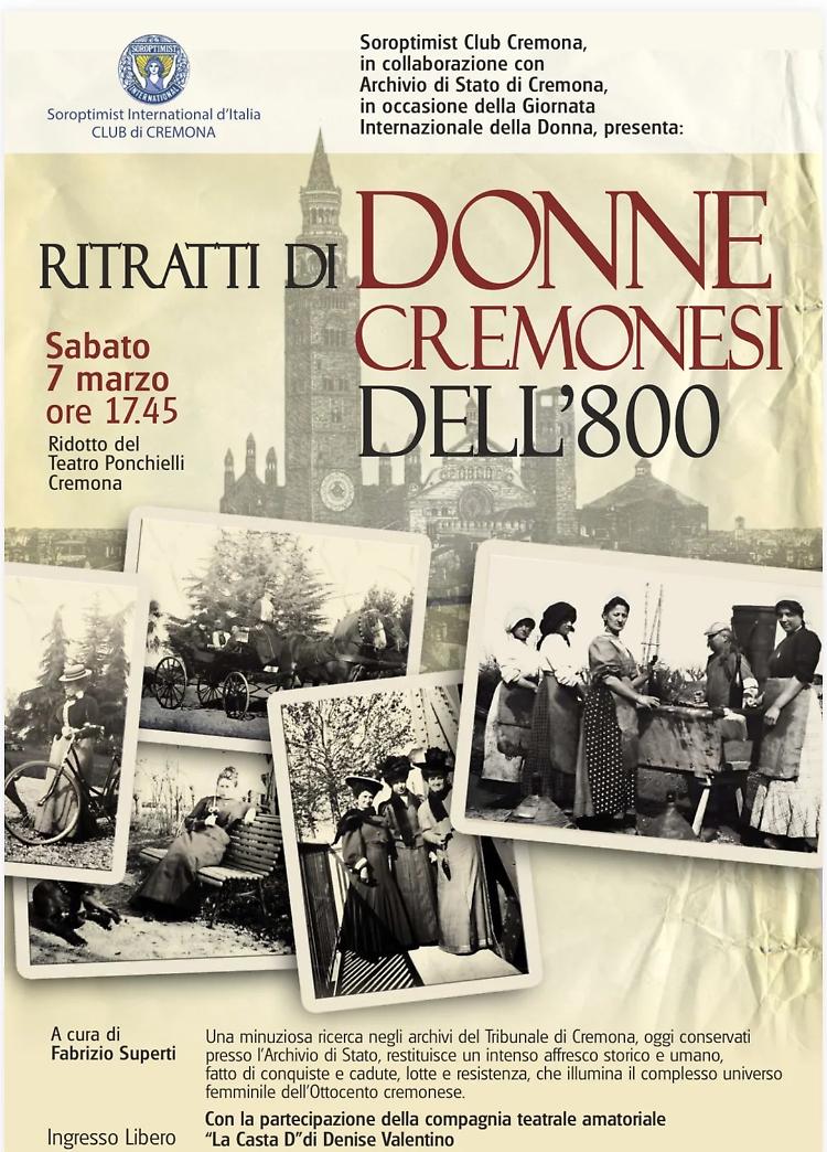 Incontro: Ritratti di donne cremonesi dell&rsquo;800 