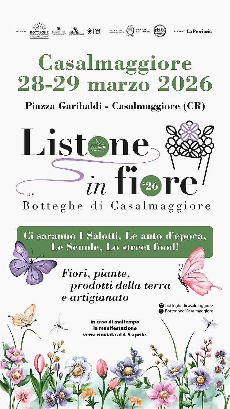 Listone in fiore: fiori, orti e affini nel centro della citt&agrave;