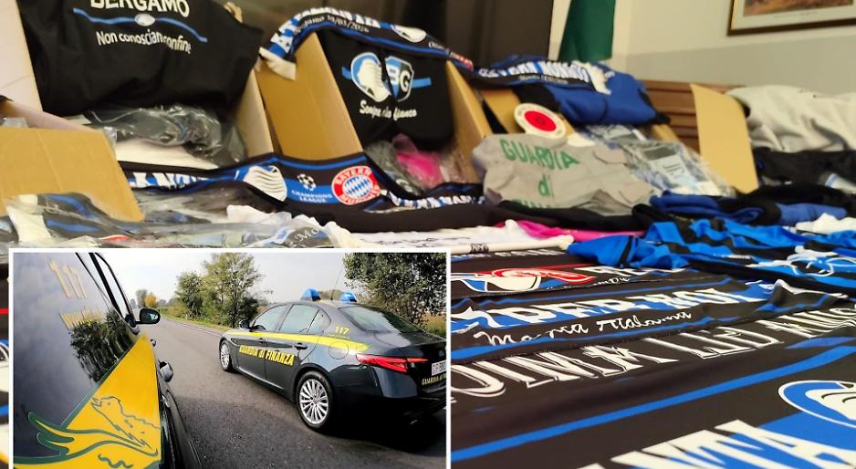 Vestiti contraffatti per la partita di Champions League, sequestrati 800 capi